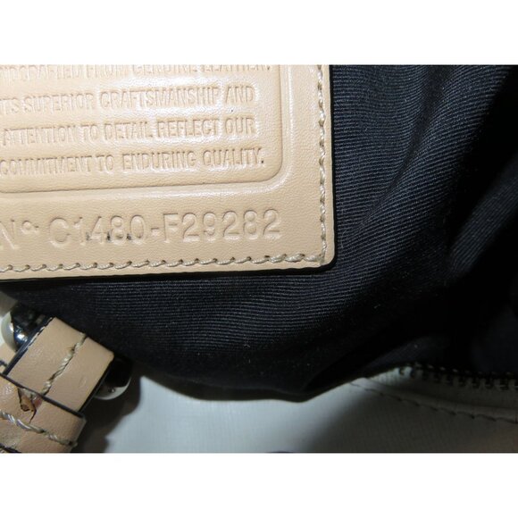 Coach 2014 Peyton Black and White Ombre Dégradé Leather bag & matching wallet - Picture 6 of 13